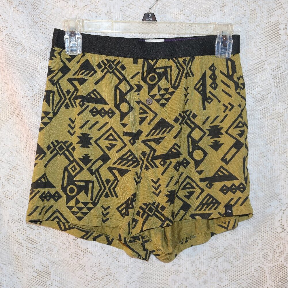 MeUndies tribal men's/teens boxer shorts W/button size small NWOT